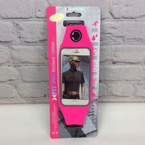 XTREME Fit Sport Pink Reflective Touch Screen Phone Holder Adjustable Waistband